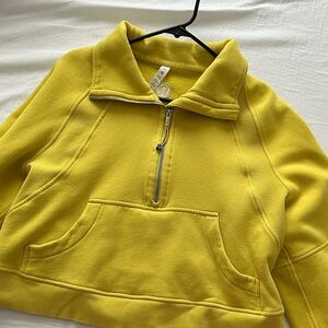 lululemon athletica Yellow Half-Zip Jacket